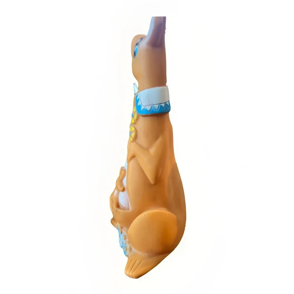 Vintage Kangaroo Squeak Toy Soft Plastic Australia Souvenir 